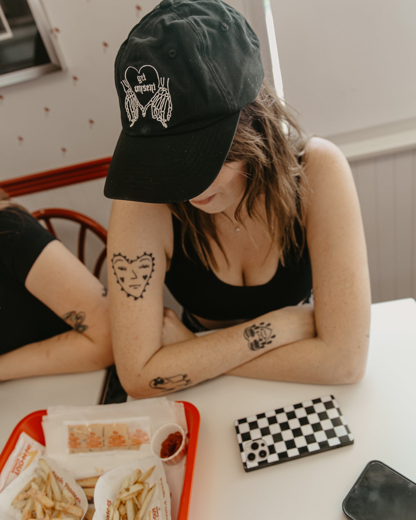 "get consent" Gothic Style Dad Hat