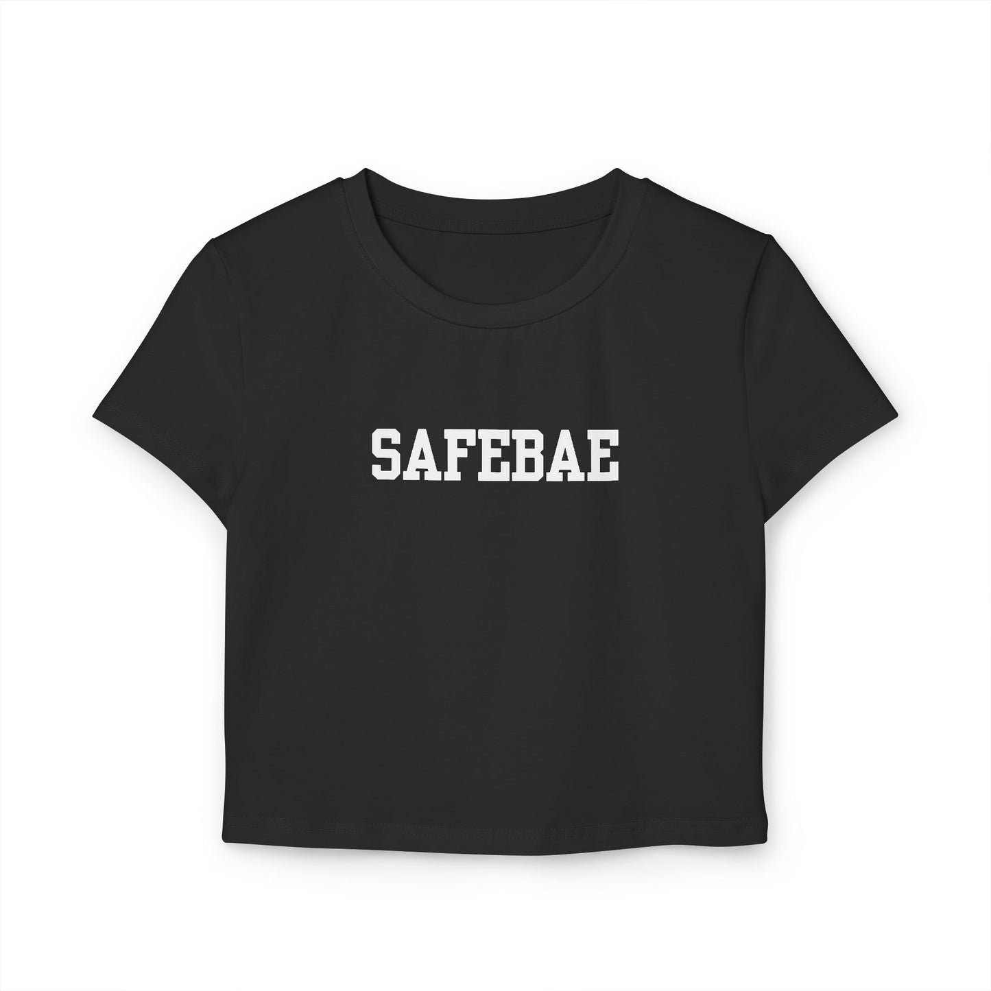 SAFEBAE Women's Baby Tee - Cute Cropped Top, Casual Wear, Gift for Friends, Summer Fashion, Trendy Graphic Tee