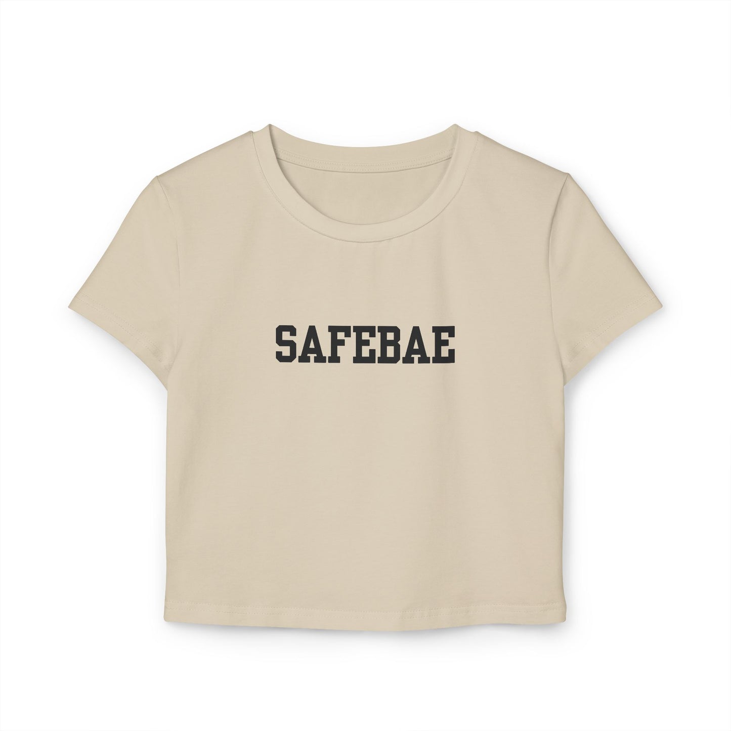 SAFEBAE Women's Baby Tee - Cute Cropped Top, Casual Wear, Gift for Friends, Summer Fashion, Trendy Graphic Tee