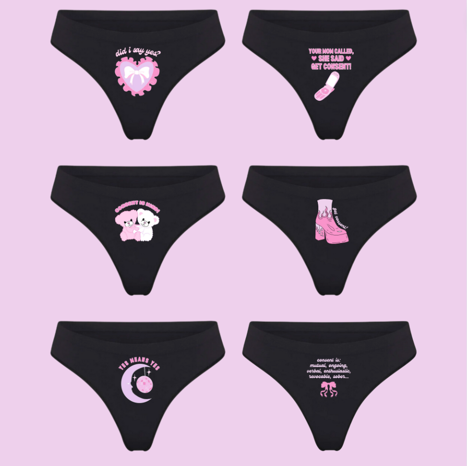 Miwako Collection 6 Pack High waisted Thong
