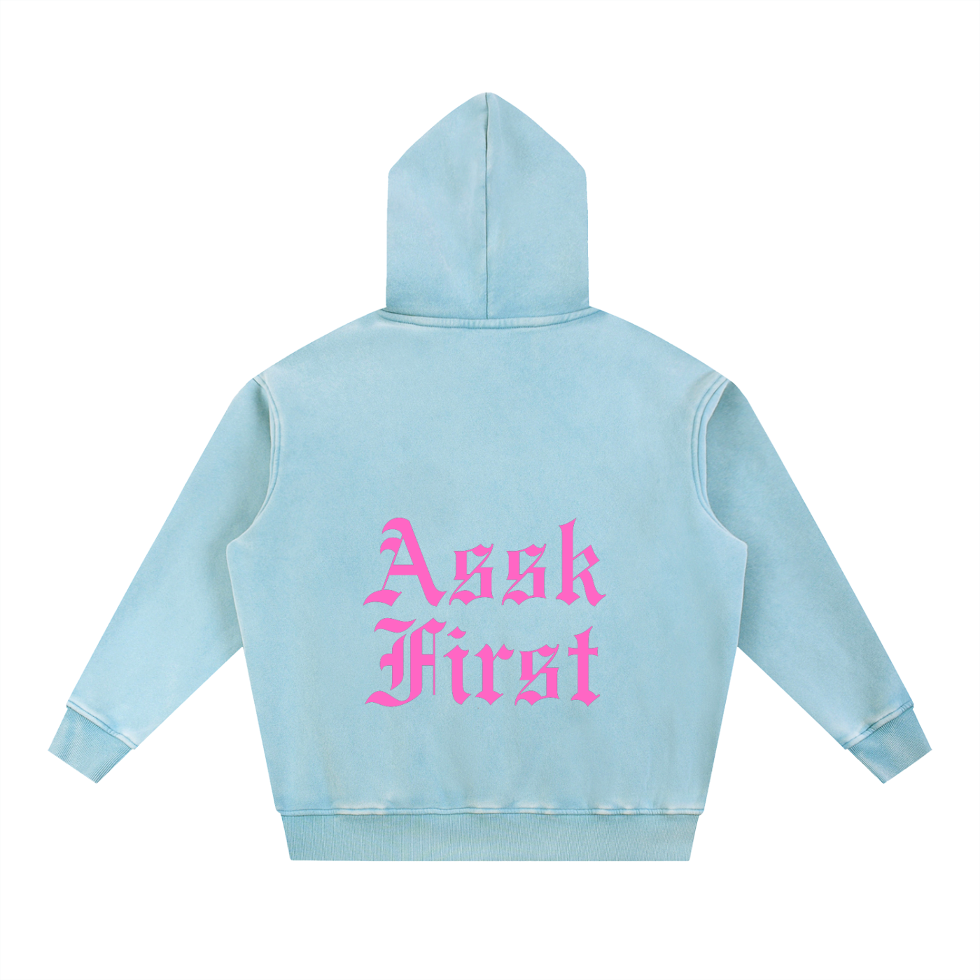 Snow Wash Fleece Oversize Hoodie