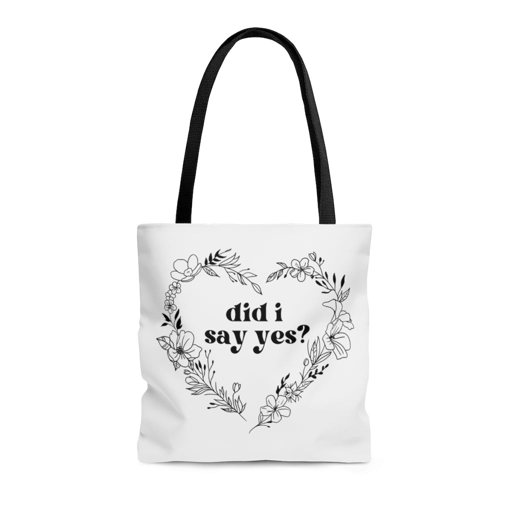Consent Flower Tote Bag