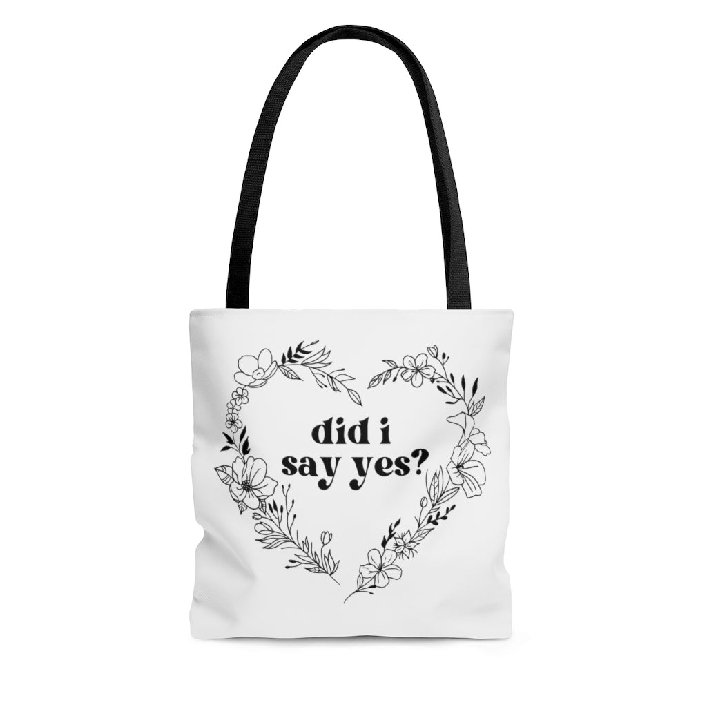 Consent Flower Tote Bag