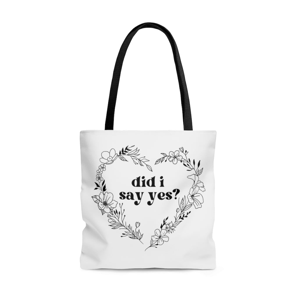 Consent Flower Tote Bag
