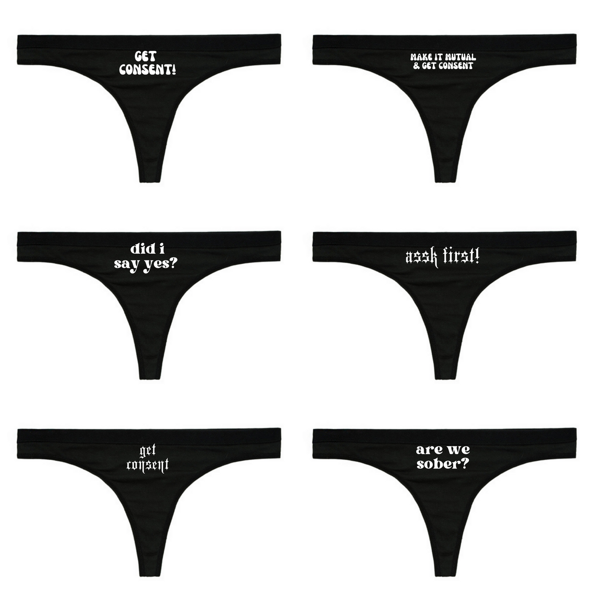 Pack of 6 Thongs by bonprix