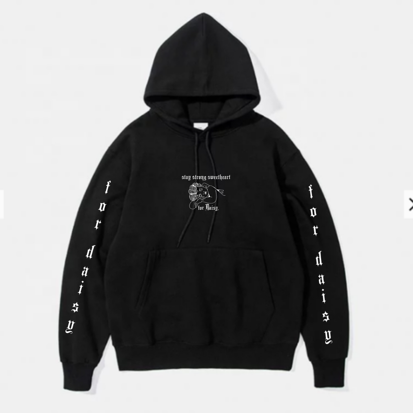 "Stay Strong Sweetheart, For Daisy" Angel Hoodie