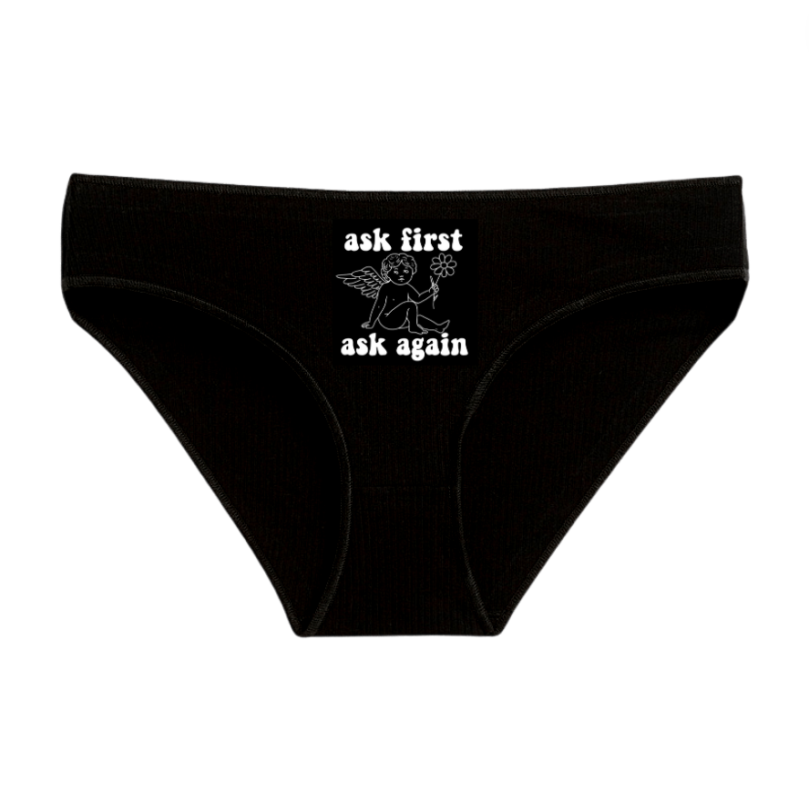 "FOR DAISY" BLACK BIKINI SPANDEX BLEND 6 PACK