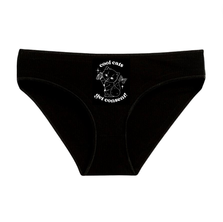 "FOR DAISY" BLACK BIKINI SPANDEX BLEND 6 PACK