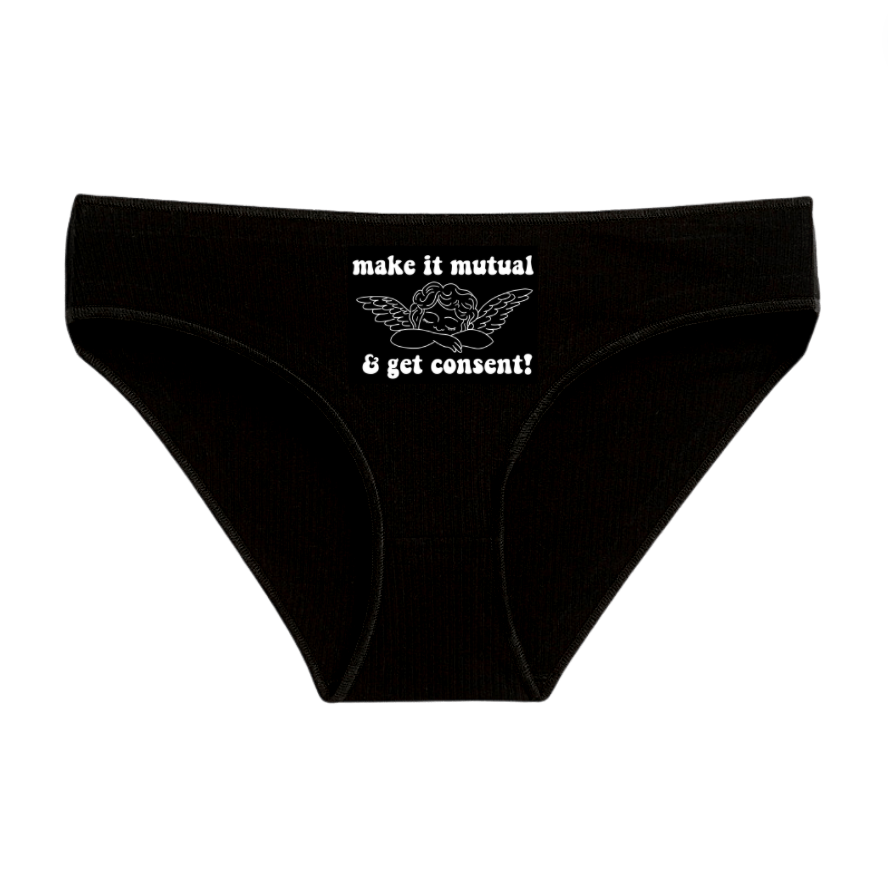 "FOR DAISY" BLACK BIKINI SPANDEX BLEND 6 PACK
