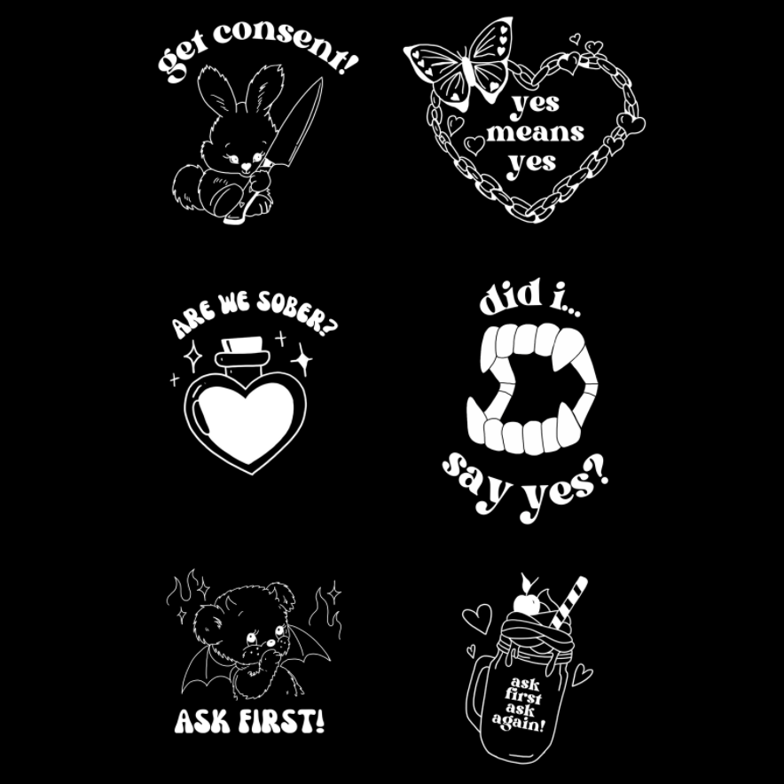 "CLASSIC CONSENT" BLACK THONG 6 PACK