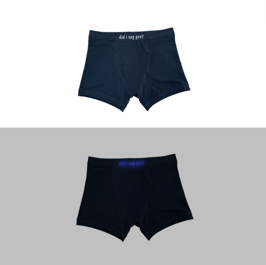 Glow In The Dark "Did I Say Yes?"  UNISEX Boxer Brief