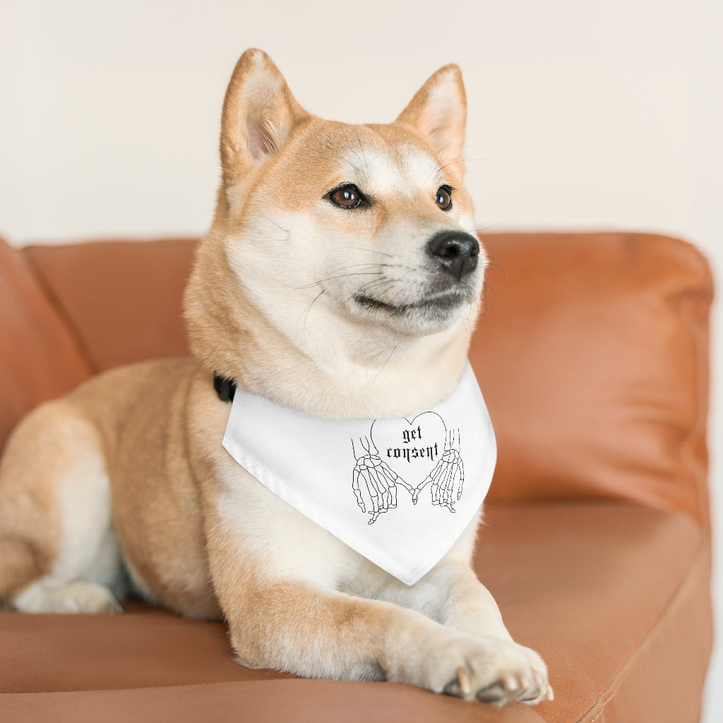 "Get Consent" Pet Bandana Collar