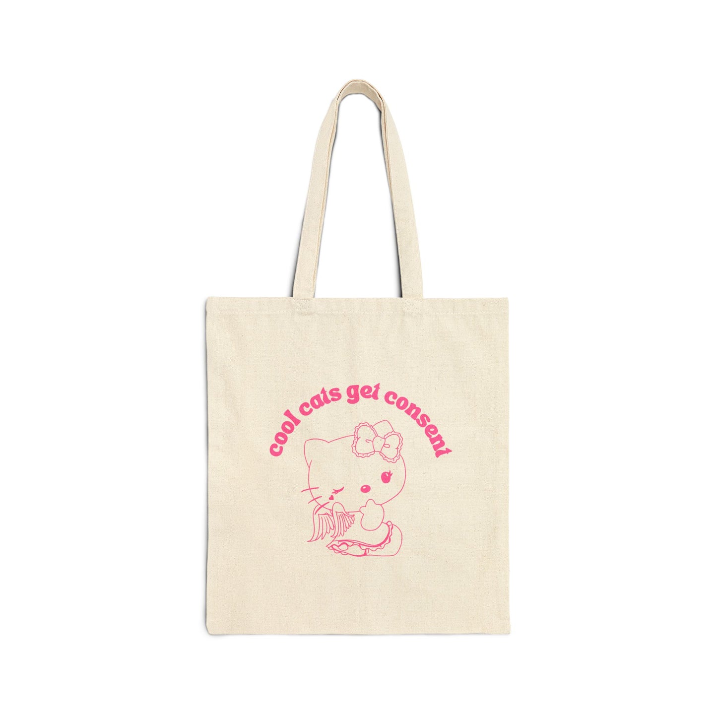 Cool Cats Get Consent Tote Bag Eco-Friendly