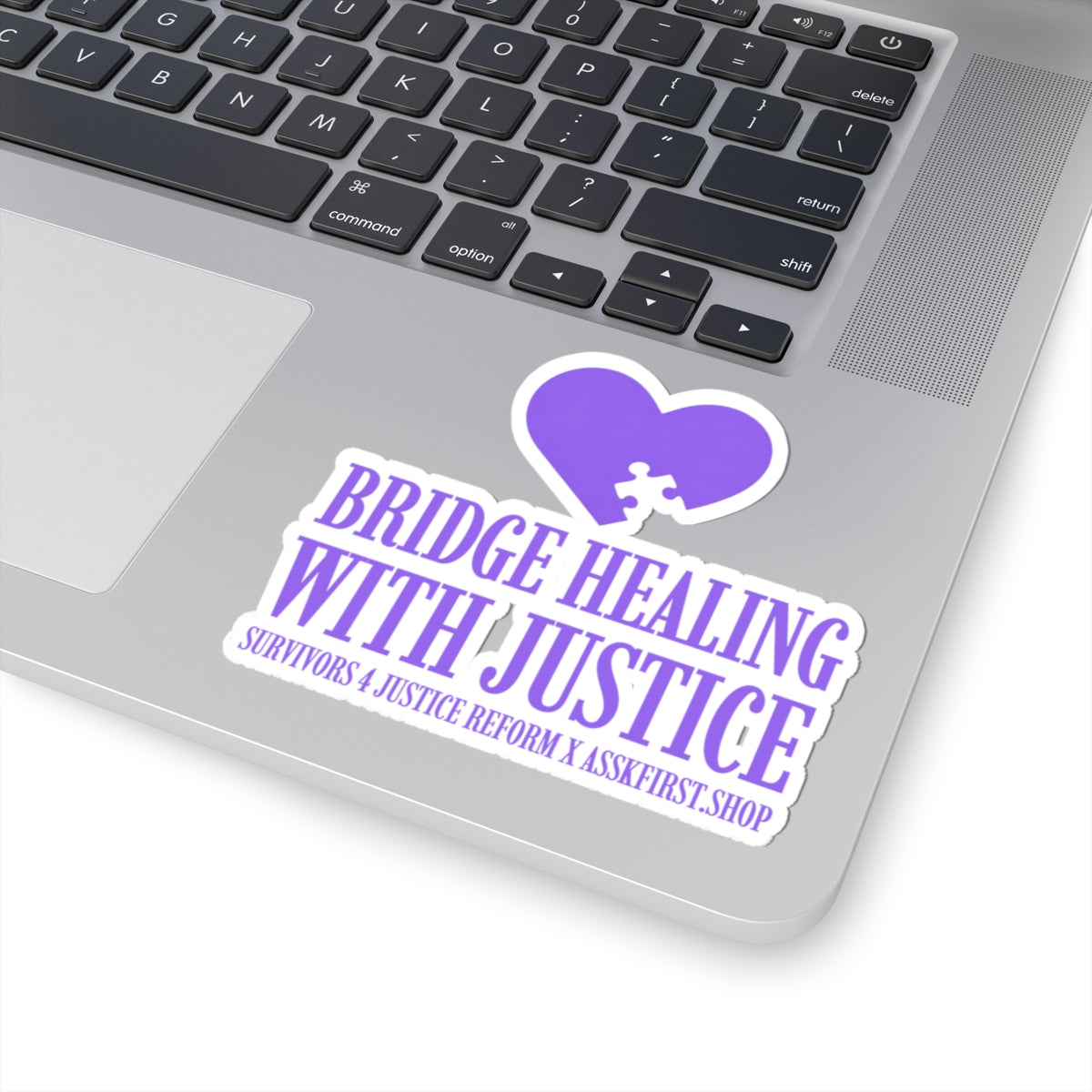 S4JR Puzzle Heart Kiss-Cut Sticker