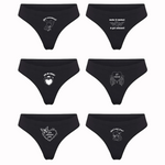 BEST SELLERS HIGH WAISTED THONG SPANDEX BLEND 6 PACK