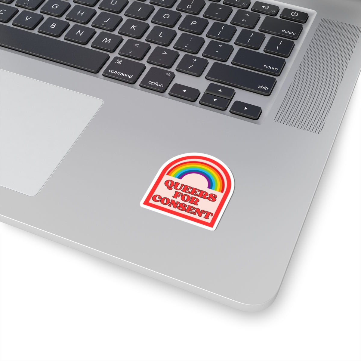 Queers for Consent Rainbow Sticker