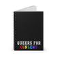 Queers for Consent Spiral Notebook