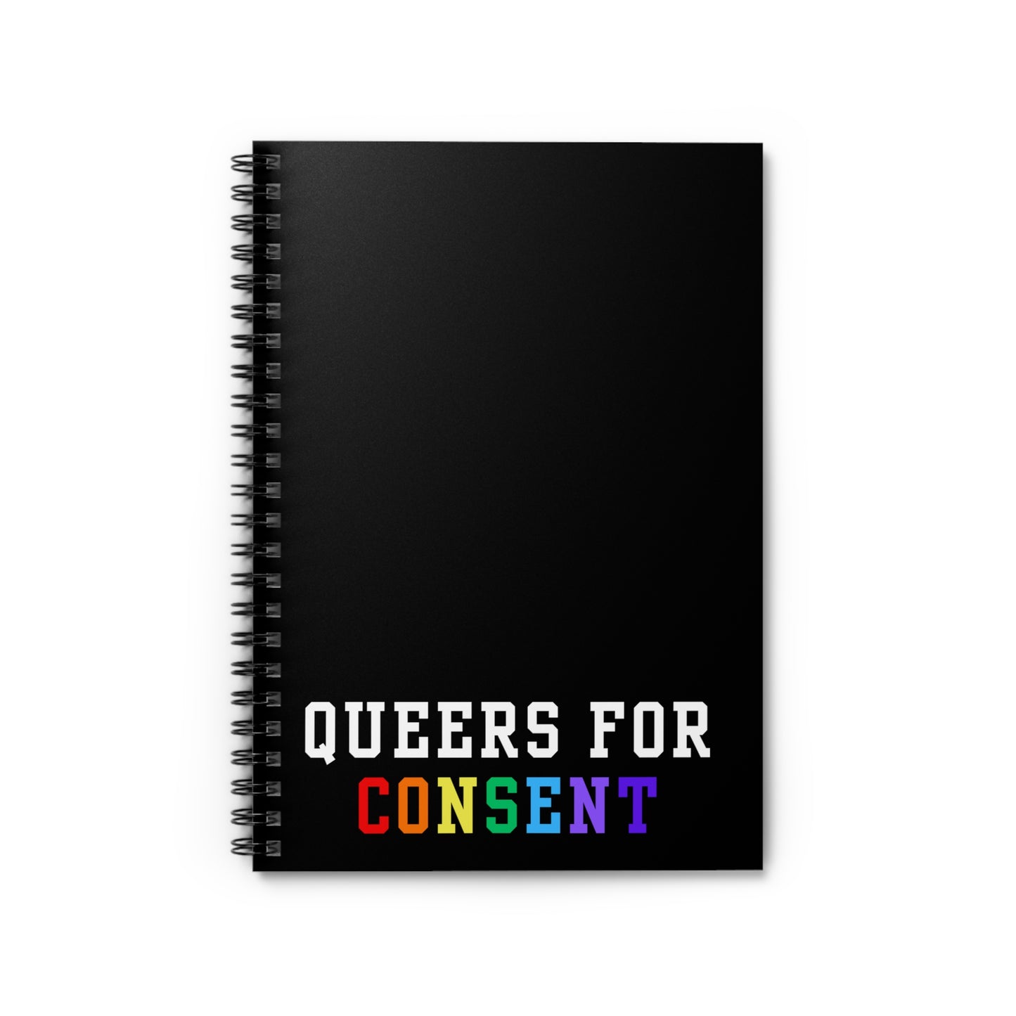 Queers for Consent Spiral Notebook