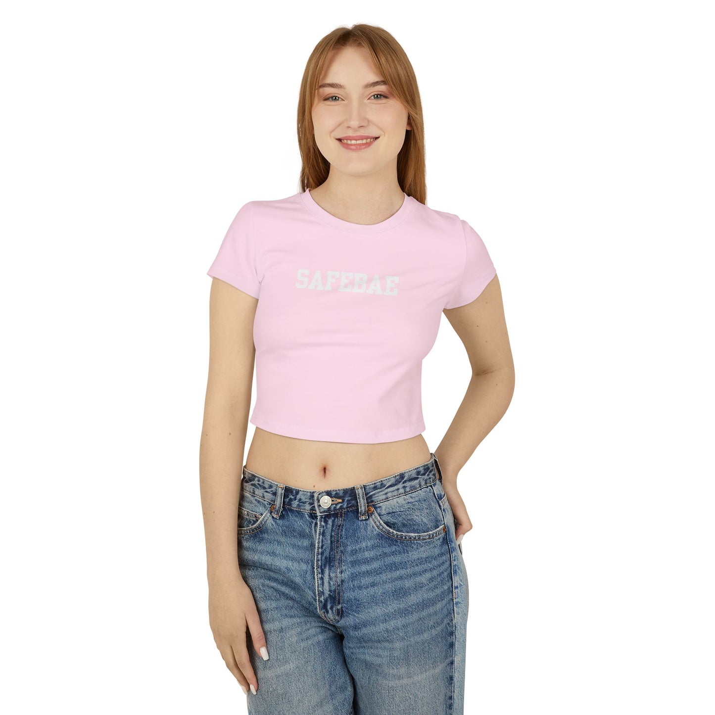 SAFEBAE Women's Baby Tee - Cute Cropped Top, Casual Wear, Gift for Friends, Summer Fashion, Trendy Graphic Tee