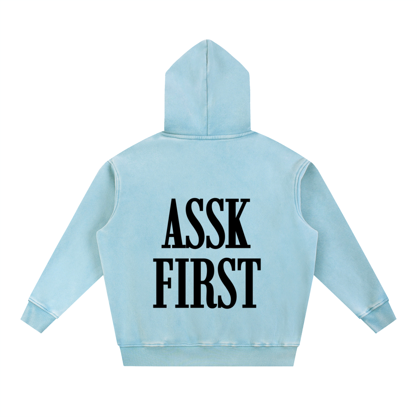 Snow Wash Fleece Oversize Hoodie