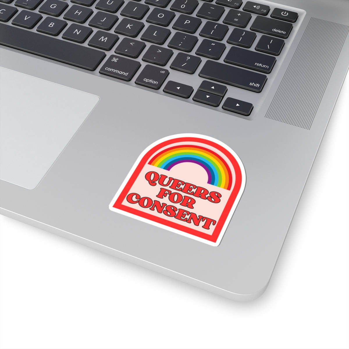 Queers for Consent Rainbow Sticker
