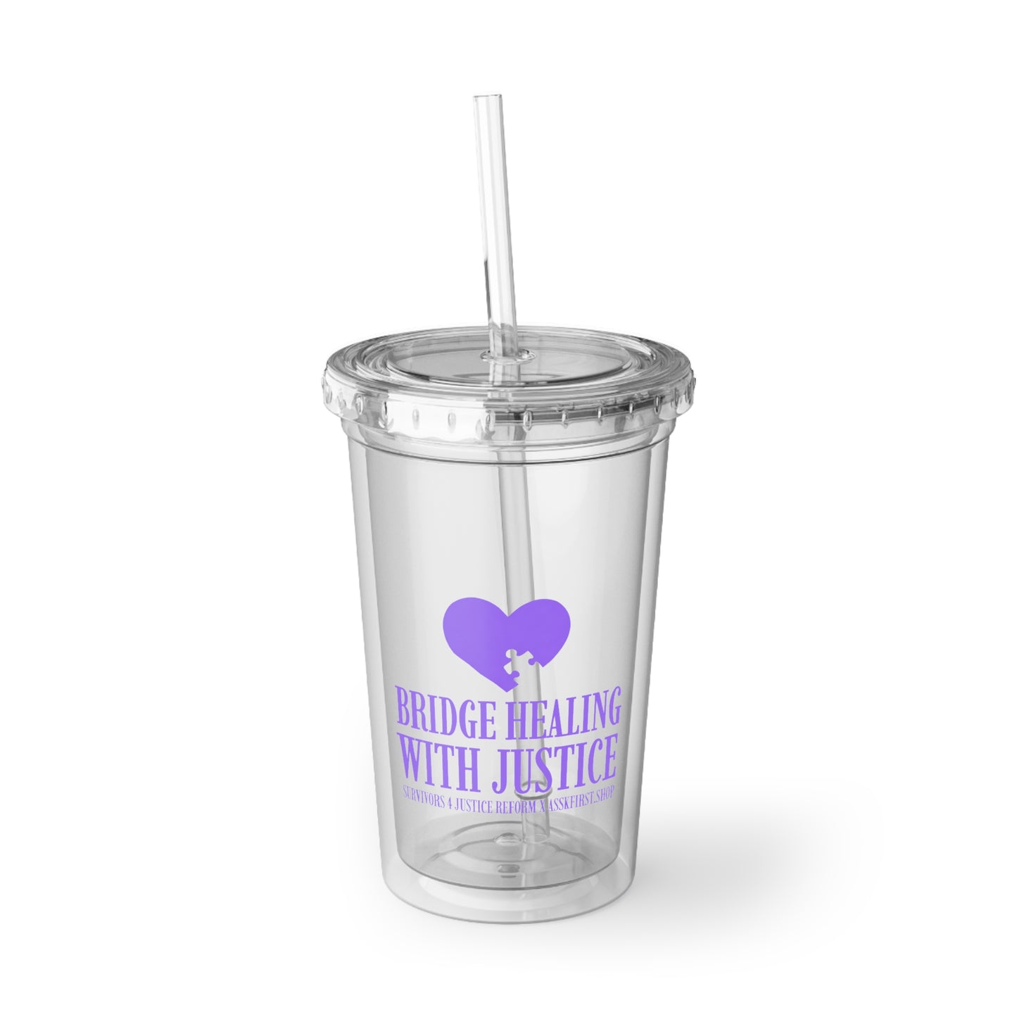 "Bridge Healing With Justice" S4JR x ASSK FIRST Collab Purple Heart Design