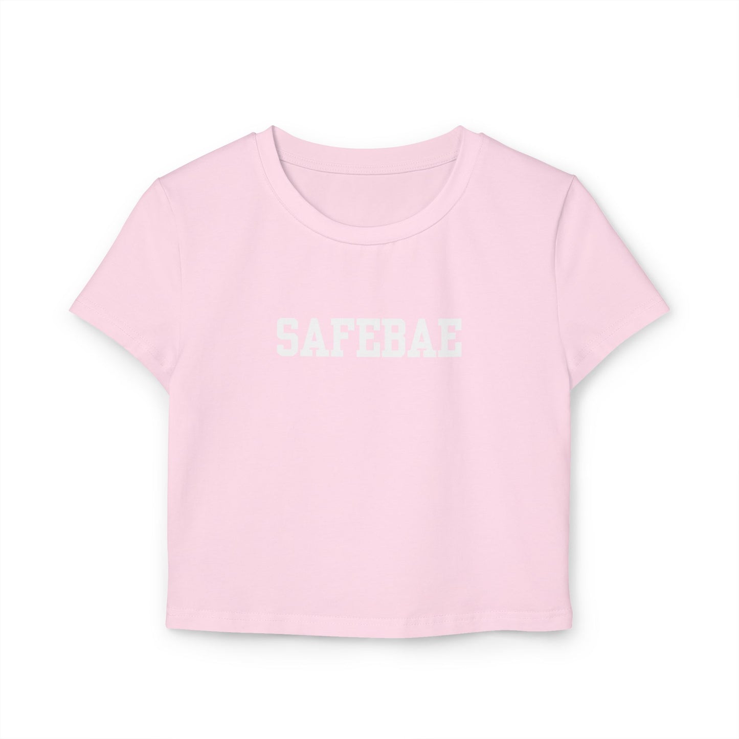 SAFEBAE Women's Baby Tee - Cute Cropped Top, Casual Wear, Gift for Friends, Summer Fashion, Trendy Graphic Tee