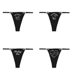 For Daisy Bow Thong 4 Pack
