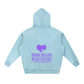 S4JR x Assk First Puzzle Heart Snow Wash Fleece Oversize Hoodie