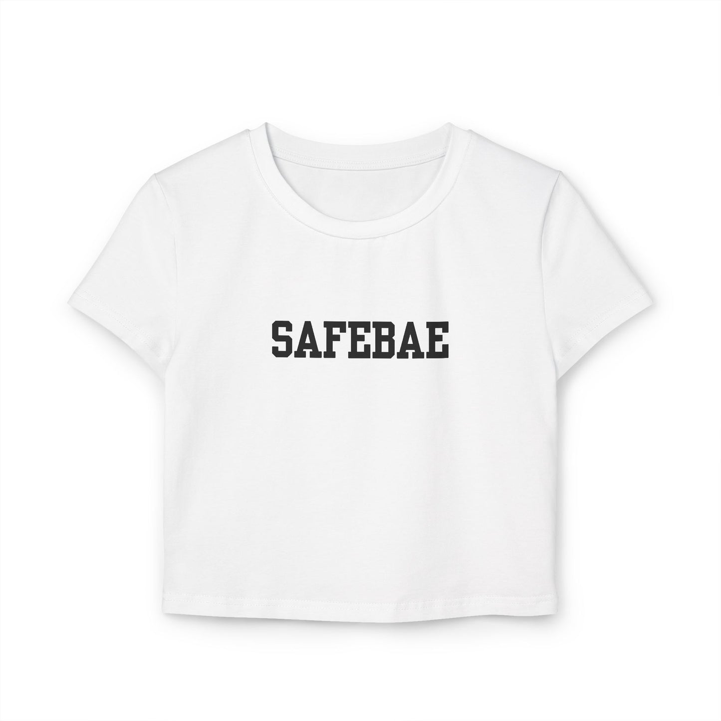 SAFEBAE Women's Baby Tee - Cute Cropped Top, Casual Wear, Gift for Friends, Summer Fashion, Trendy Graphic Tee