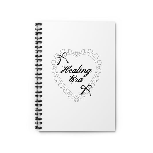 Healing Era Heart Spiral Notebook — Ruled Journal for Self-Care & Recovery