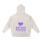 S4JR x Assk First Puzzle Heart Snow Wash Fleece Oversize Hoodie