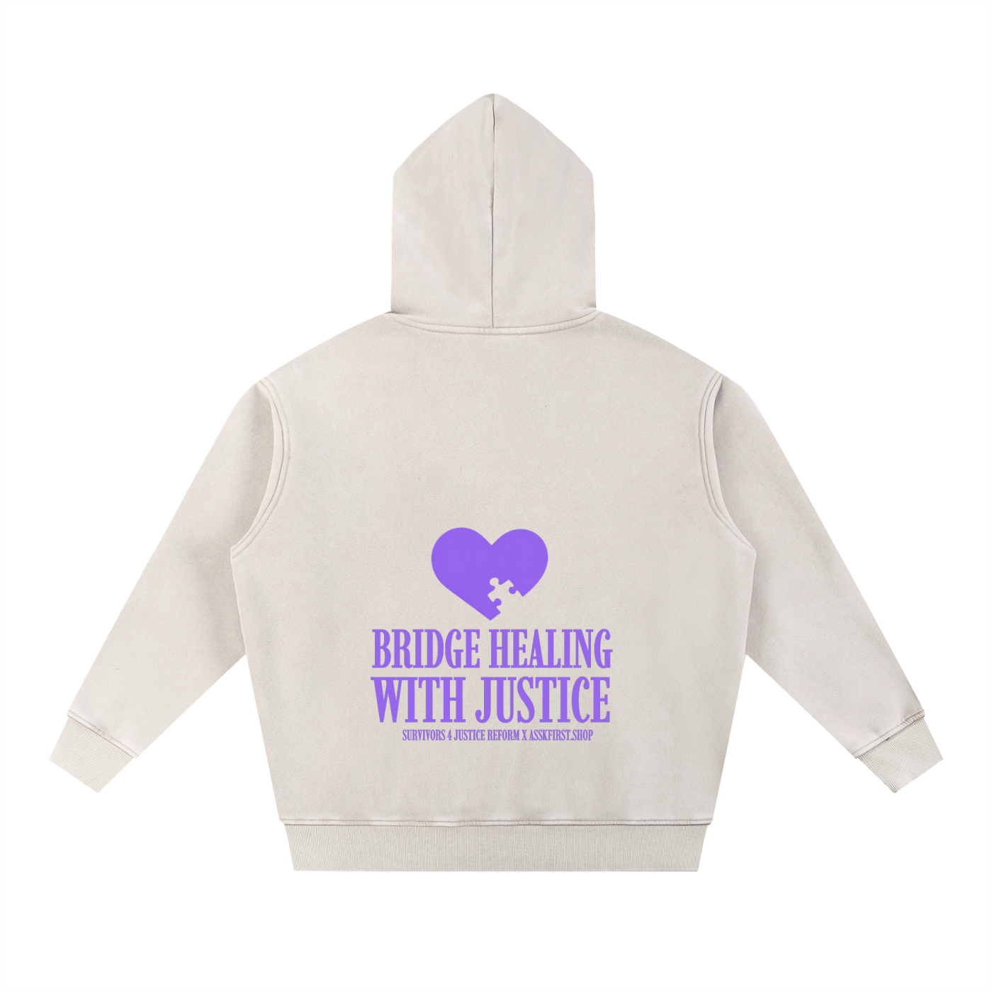 Survivors 4 Justice Reform x Assk First Snow Wash Fleece Oversize Hoodie