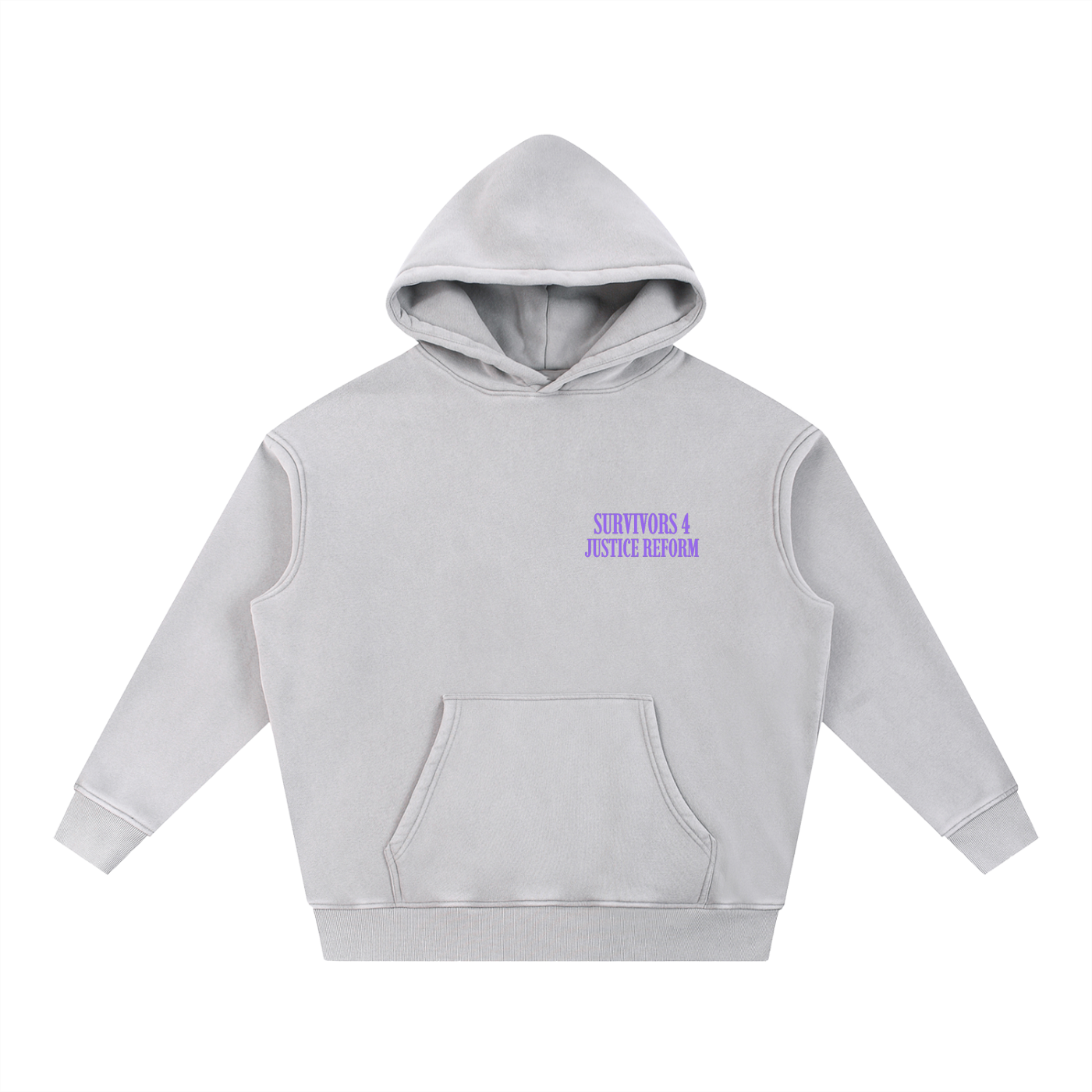 Survivors 4 Justice Reform x Assk First Snow Wash Fleece Oversize Hoodie