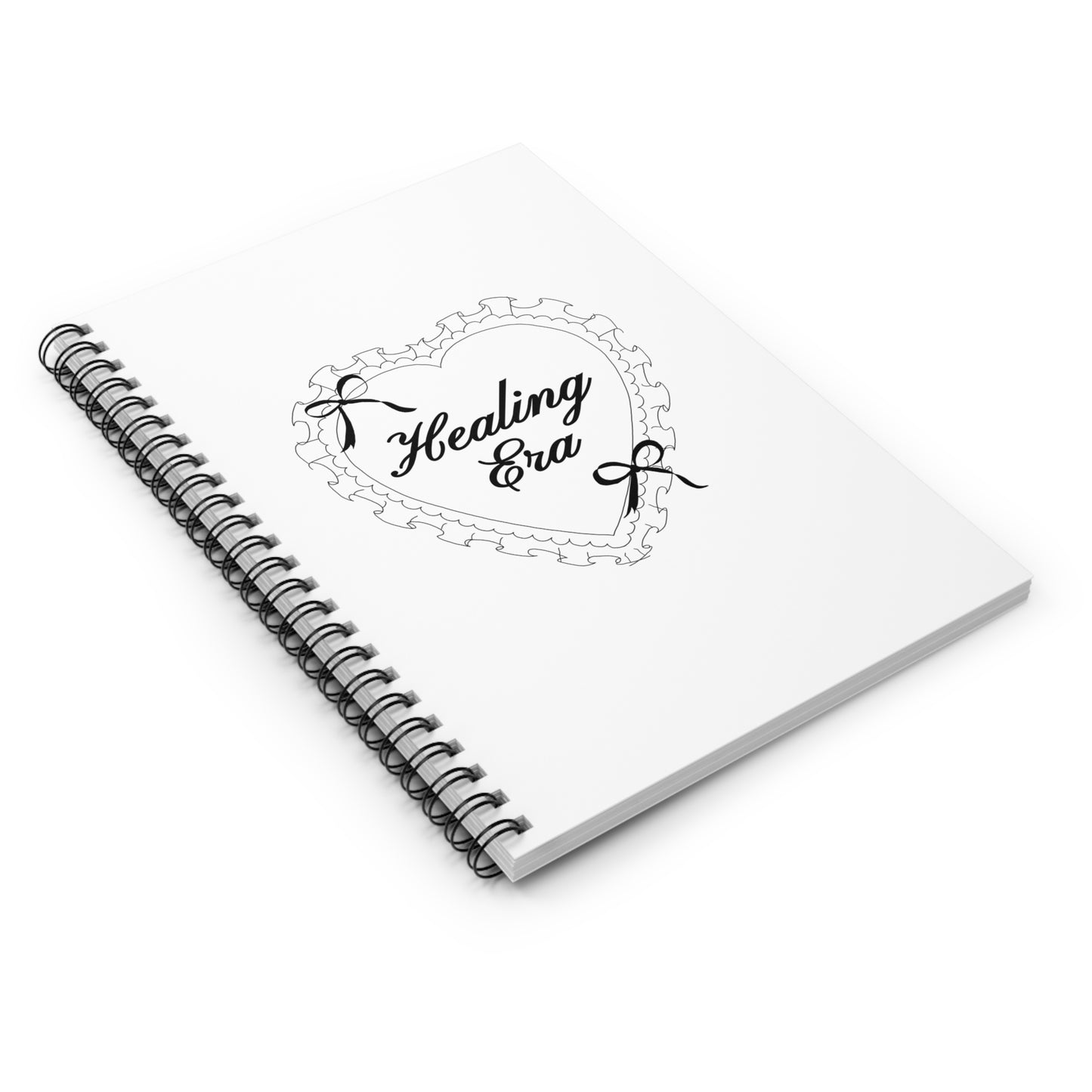 Healing Era Heart Spiral Notebook — Ruled Journal for Self-Care & Recovery