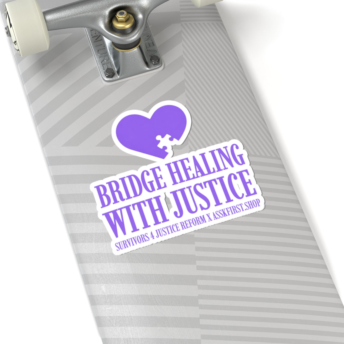 S4JR Puzzle Heart Kiss-Cut Sticker