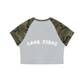 Get Consent Camo Raglan Crop T-Shirt