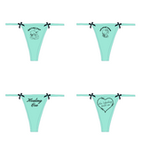 For Daisy Bow Thong 4 Pack