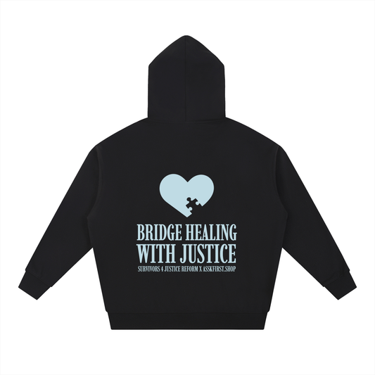 S4JR Puzzle Heart Heavyweight Hoodie