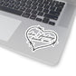 Don’t Fucking Touch Me Barbed Heart Sticker — Kiss-Cut Vinyl Decal