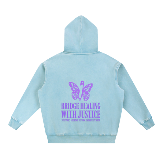 Snow Wash Fleece Oversize Hoodie