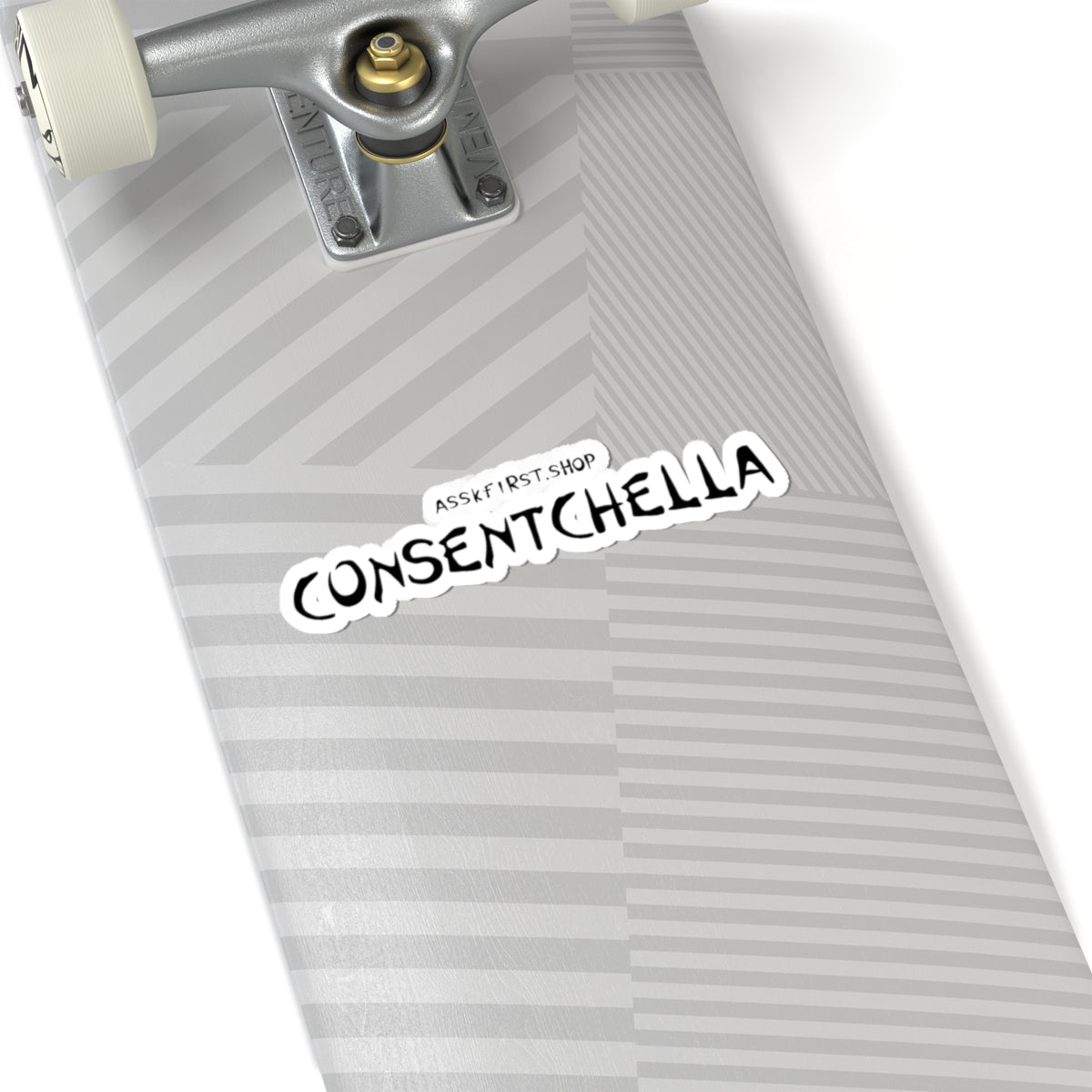 Consentchella Kiss-Cut Sticker — Feminist Consent Pride Laptop Decal