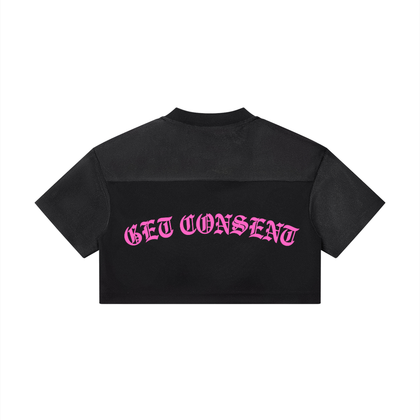 Assk First Cropped Paneled V-Neck Jersey