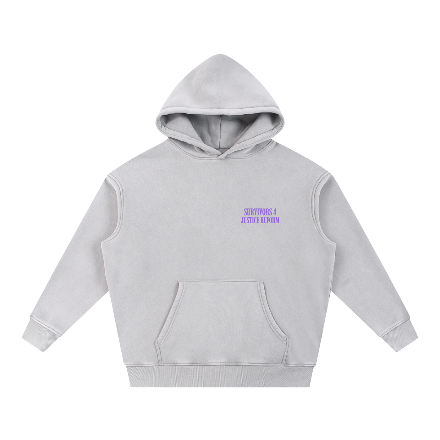 S4JR x ASSK FIRST Butterfly Pin Snow Wash Fleece Oversize Hoodie