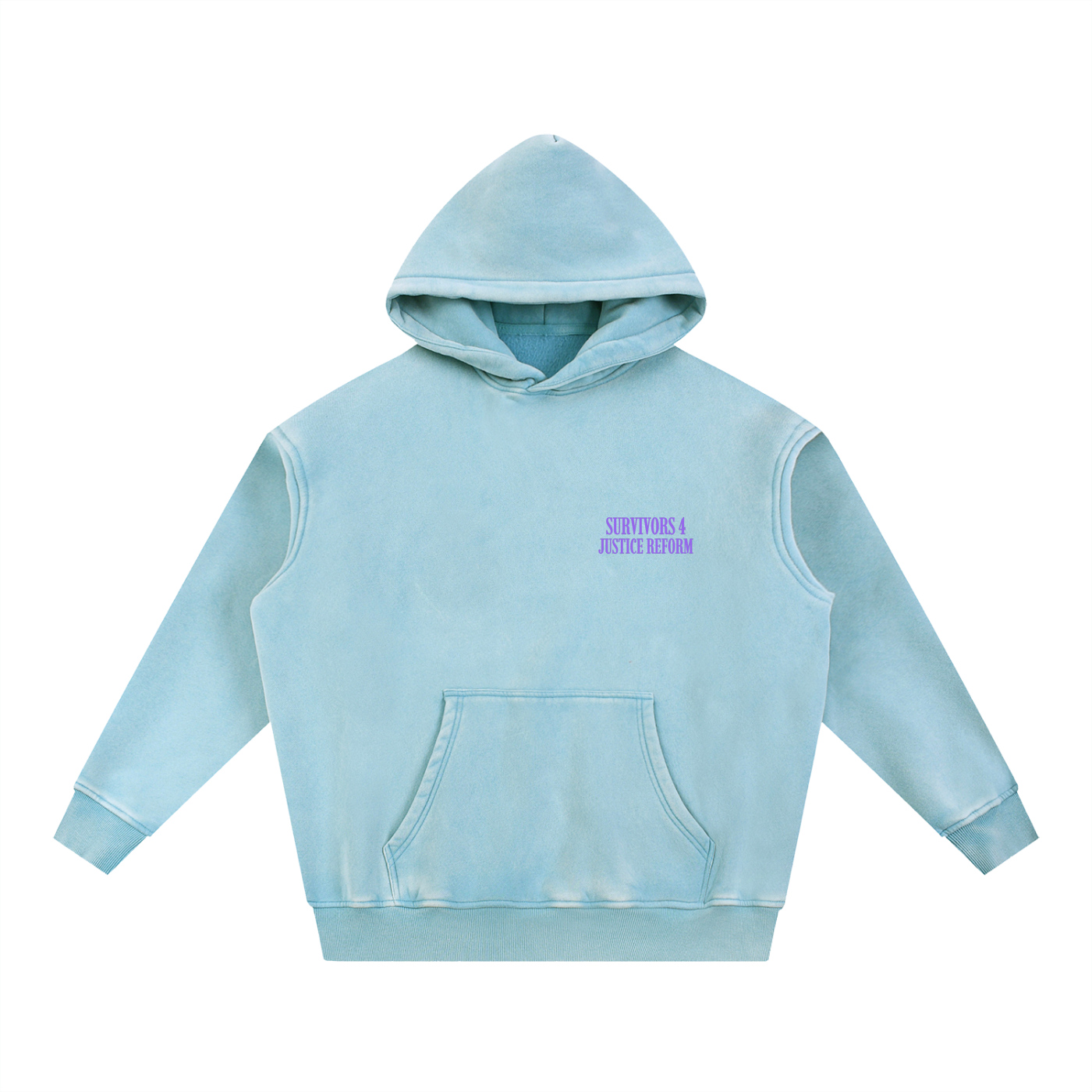 Snow Wash Fleece Oversize Hoodie