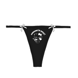 "consent is sexy" kitty Bow Thong