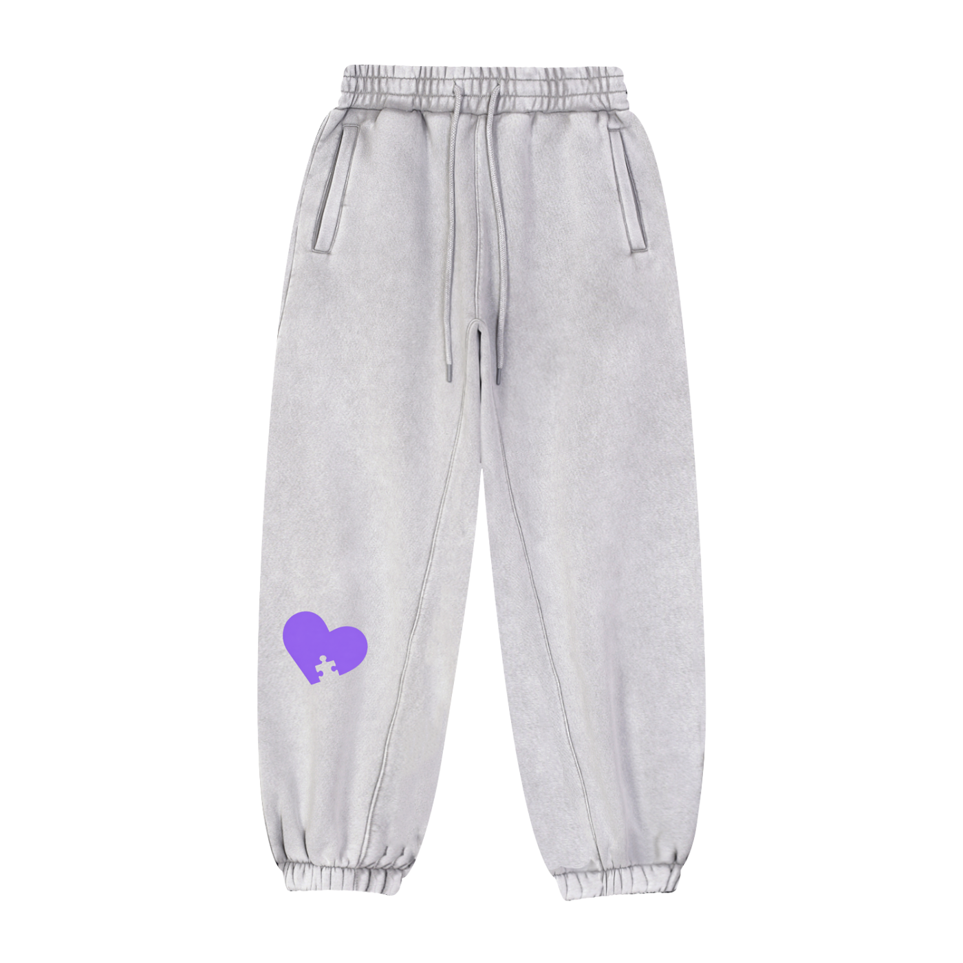 Survivors 4 Justice Reform x Assk First Puzzle Heart Fleeced Jogger Sweatpants