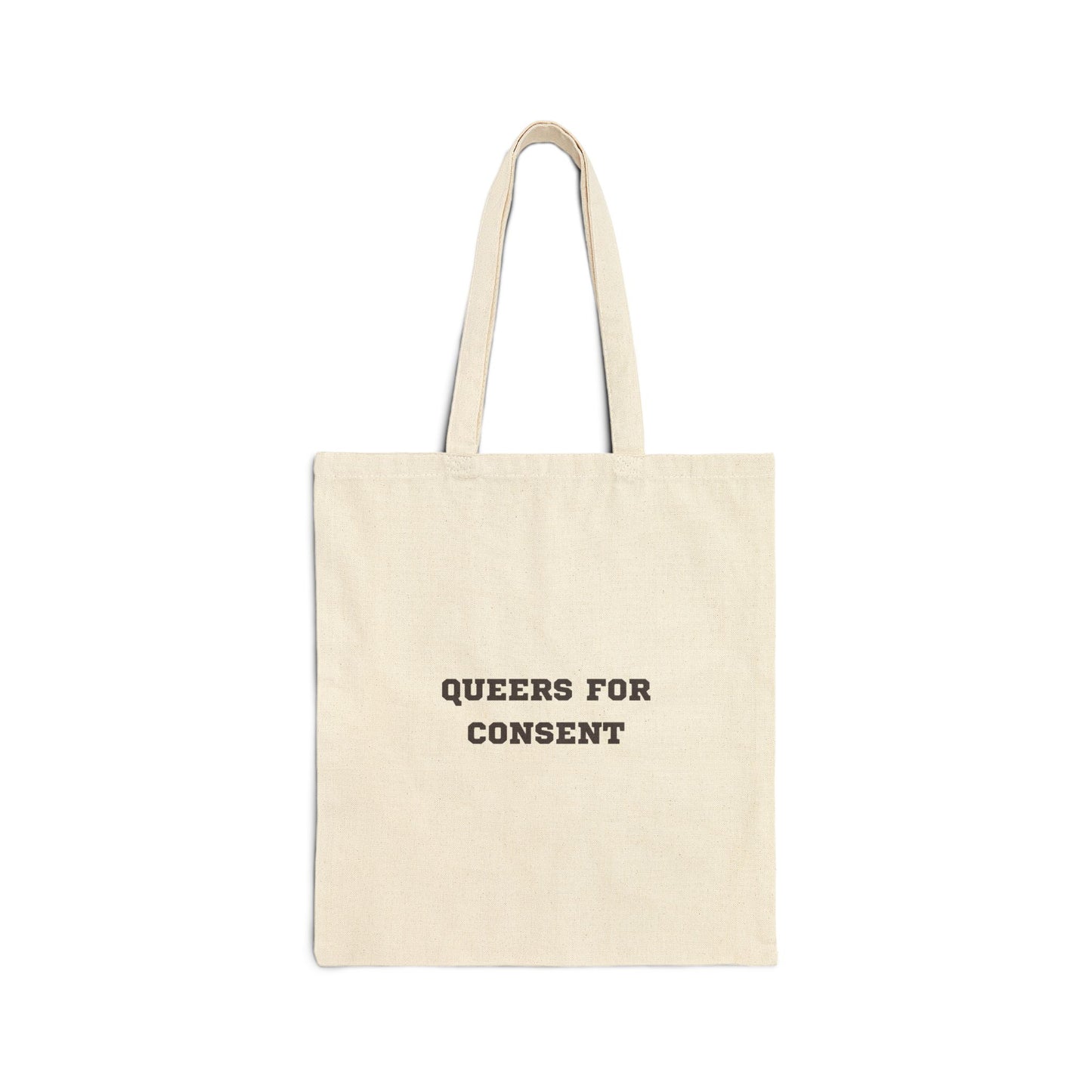 Queers for Consent Cotton Canvas Tote Bag