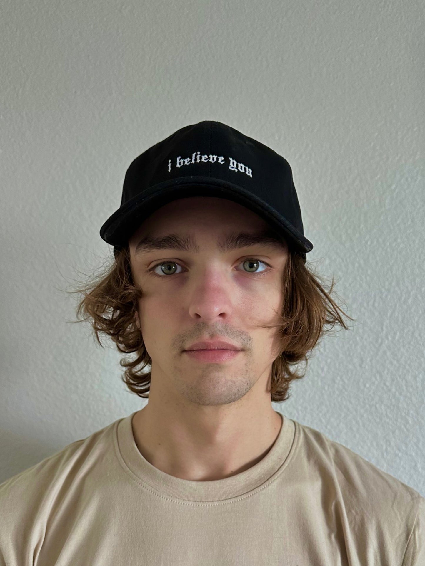 "i believe you" Gothic Style Dad Hat