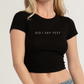 "did i say yes?" modern baby tee
